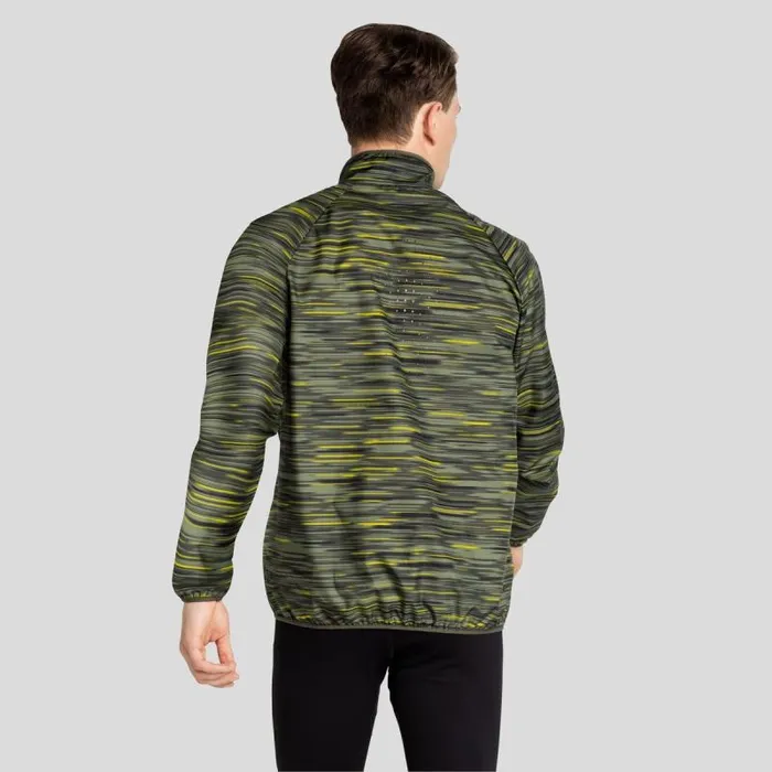 Odlo Jackets and Vests The Essentials Light Print Running Jacket Deep Depths 8211 Men
