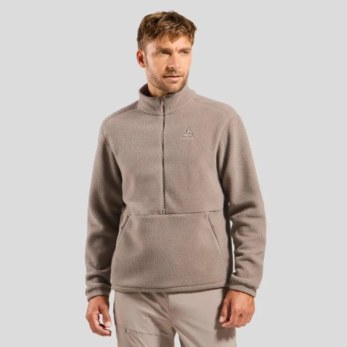 Odlo Mid Layers and Longsleeves The Ascent 365 High Pile Fleece Cinder 8211 Men Odlo Mid Layers and Longsleeves The Ascent 365 High Pile Fleece Cinder 8211 Men