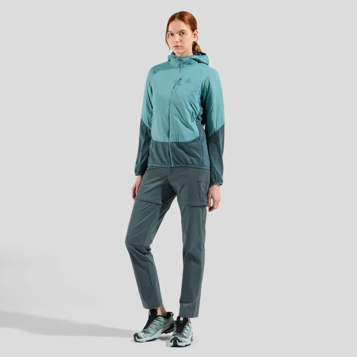Odlo Pants and Tights The Ascent Light ZipOff Hiking Pants Sedona Sage 8211 Women