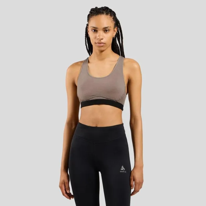 Odlo Sports Bras The Ascent Performance Wool Medium Sports Bra Cinder 8211 Black 8211 Women Odlo Sports Bras The Ascent Performance Wool Medium Sports Bra Cinder 8211 Black 8211 Women
