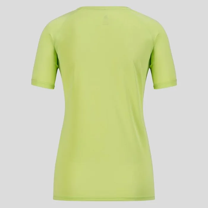 Odlo Tshirts and Polos The Essentials Print Running TShirt Sharp Green 8211 Women