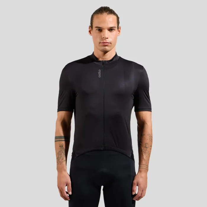 Odlo Tshirts and Polos The Zeroweight ChillTec Short Sleeve Cycling Jersey Black 8211 Men Odlo Tshirts and Polos The Zeroweight ChillTec Short Sleeve Cycling Jersey Black 8211 Men