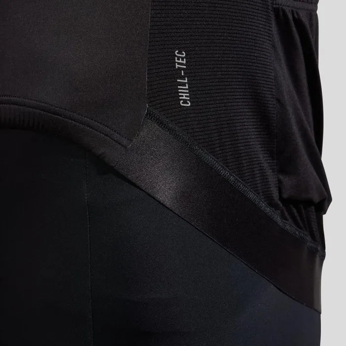 Odlo Tshirts and Polos The Zeroweight ChillTec Short Sleeve Cycling Jersey Black 8211 Men