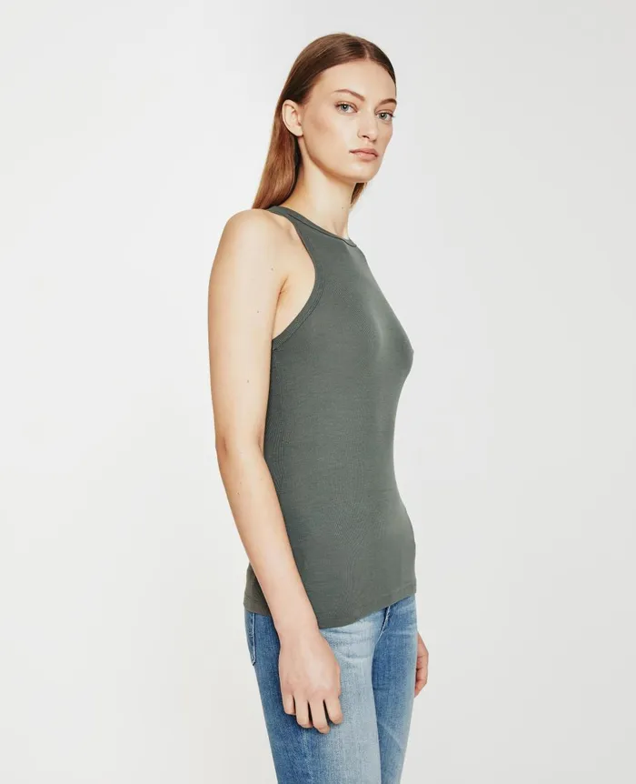 Orso Tank Armory Green Women AG Jeans Tees and Tanks Orso Tank Armory Green Women AG Jeans Tees and Tanks