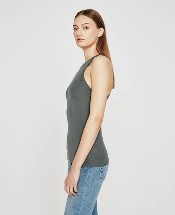 Orso Tank Armory Green Women AG Jeans Tees and Tanks Orso Tank Armory Green Women AG Jeans Tees and Tanks