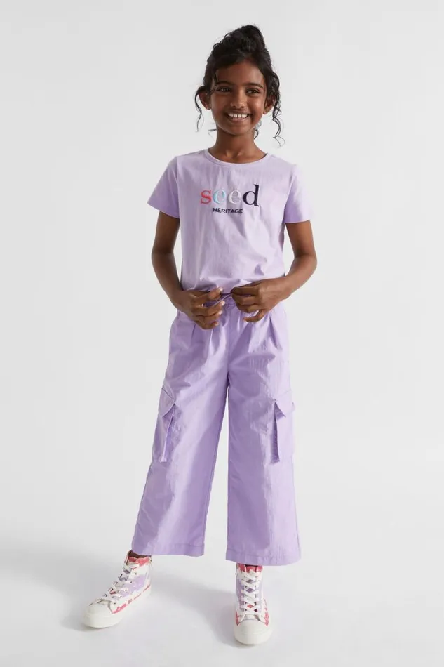 Pants Girl Seed Heritage Parachute Cargo Lavender