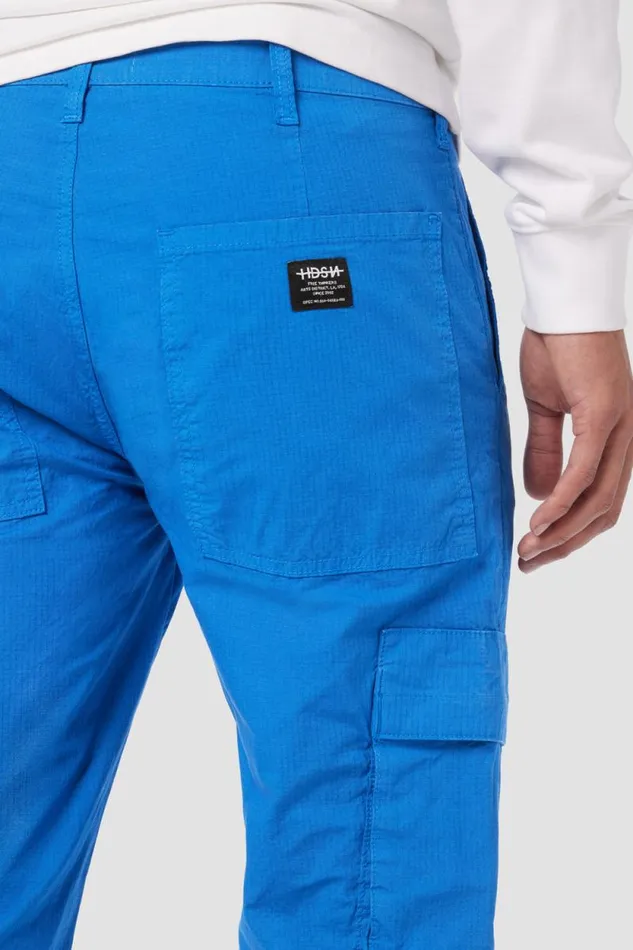 Pants Men Hudson Jeans Walker Cargo Kick Flare Ripstop Blue Pants Men Hudson Jeans Walker Cargo Kick Flare Ripstop Blue