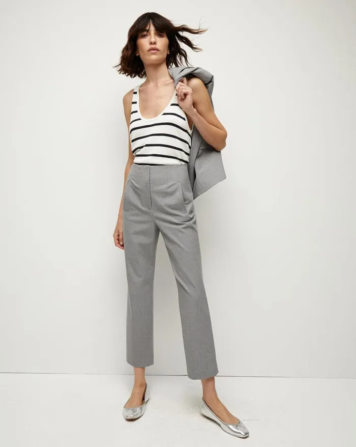 Pants Shop Veronica Beard Stila Pant Heather Grey