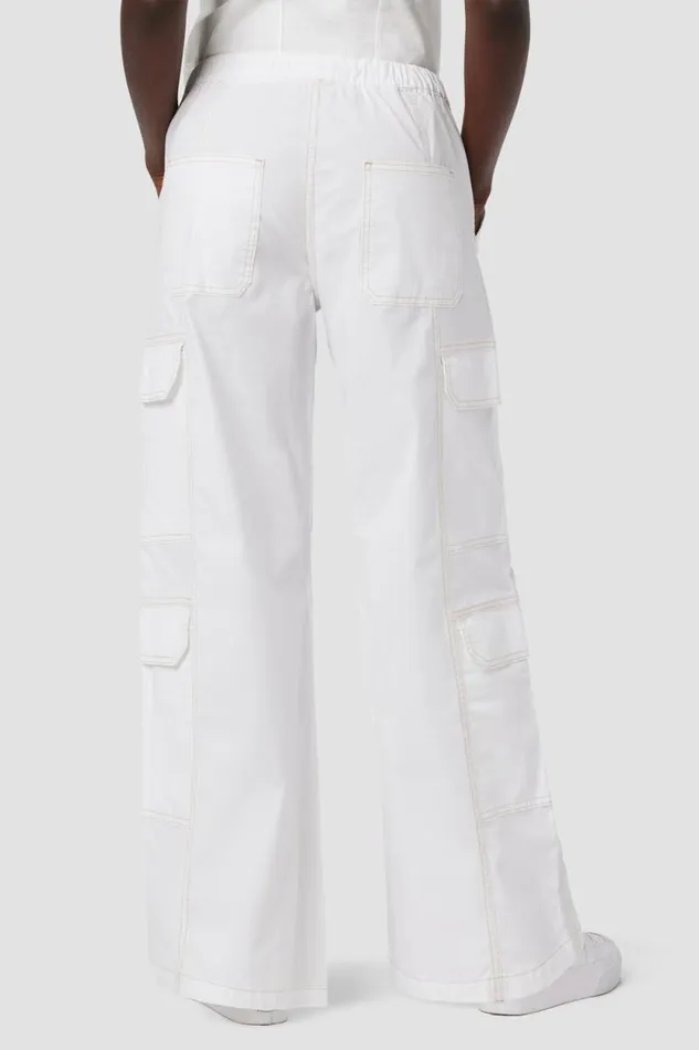 Pants Women Hudson Jeans Parachute Wide Leg Cargo White Pants Women Hudson Jeans Parachute Wide Leg Cargo White