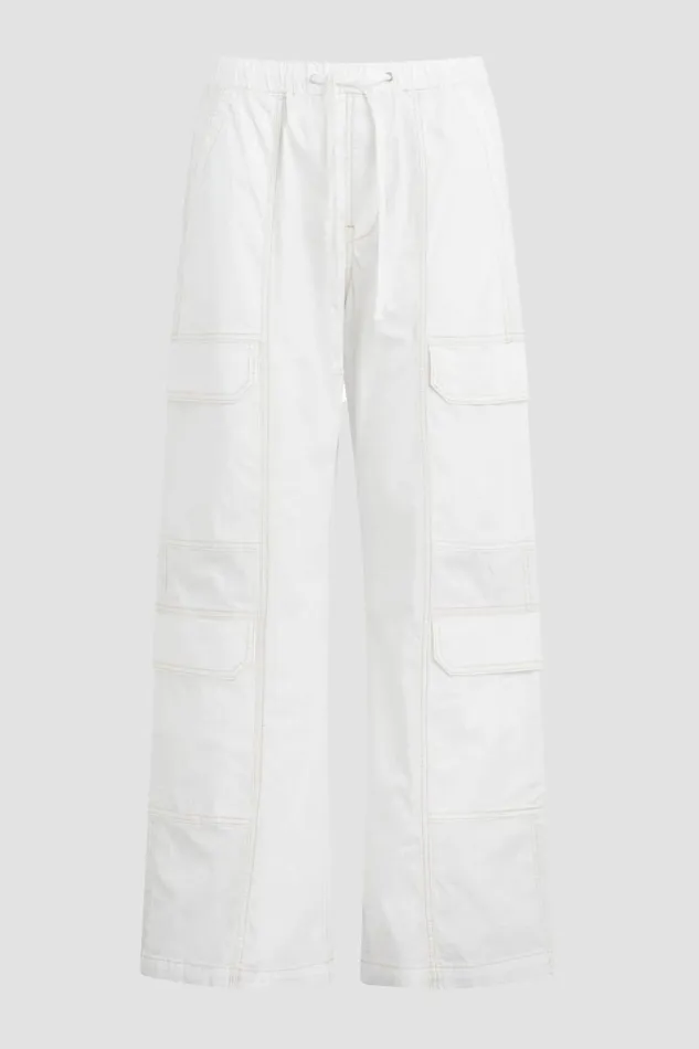 Pants Women Hudson Jeans Parachute Wide Leg Cargo White Pants Women Hudson Jeans Parachute Wide Leg Cargo White