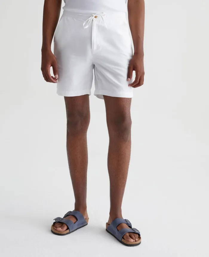 Paxton DrawCord White Men AG Jeans Shorts Paxton DrawCord White Men AG Jeans Shorts
