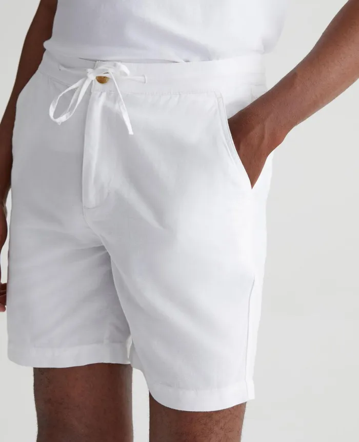 Paxton DrawCord White Men AG Jeans Shorts Paxton DrawCord White Men AG Jeans Shorts
