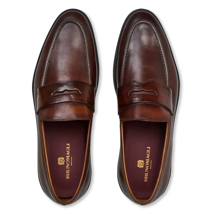 Prato Slip On Cognac Men Bruno Magli Loafers and Slipons