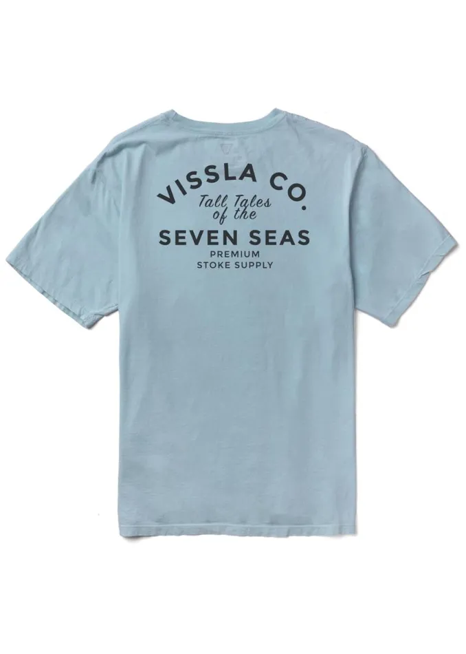 Premium Stoke Premium Pkt Tee Chambray Men Vissla Tees