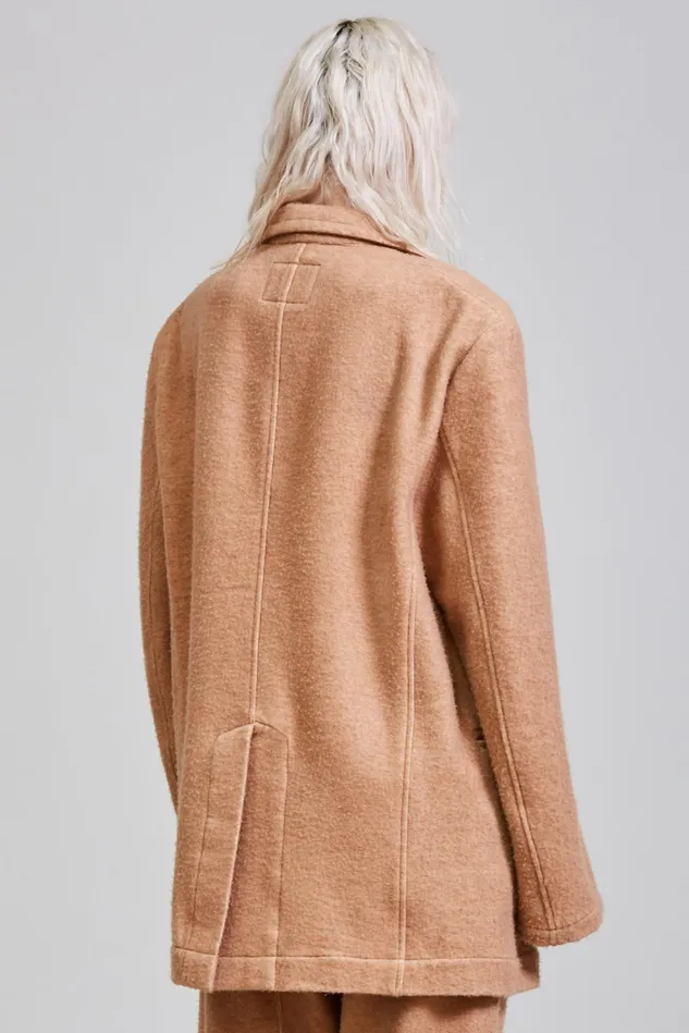 R13 Blazers Women Oversized Ragged Blazer 8211 Camel