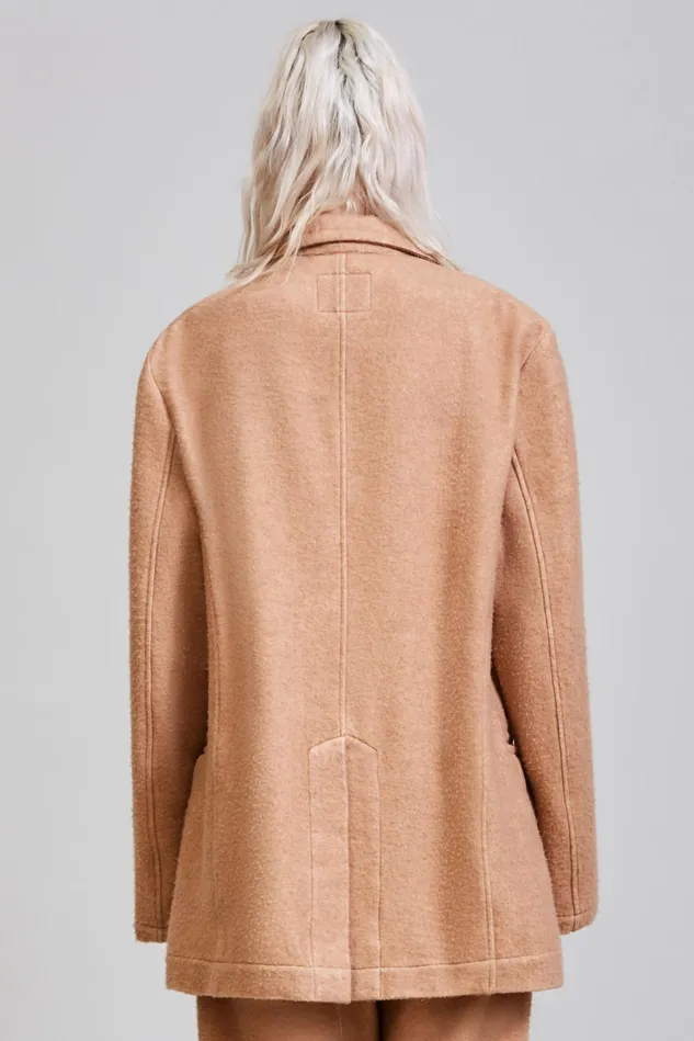 R13 Blazers Women Oversized Ragged Blazer 8211 Camel