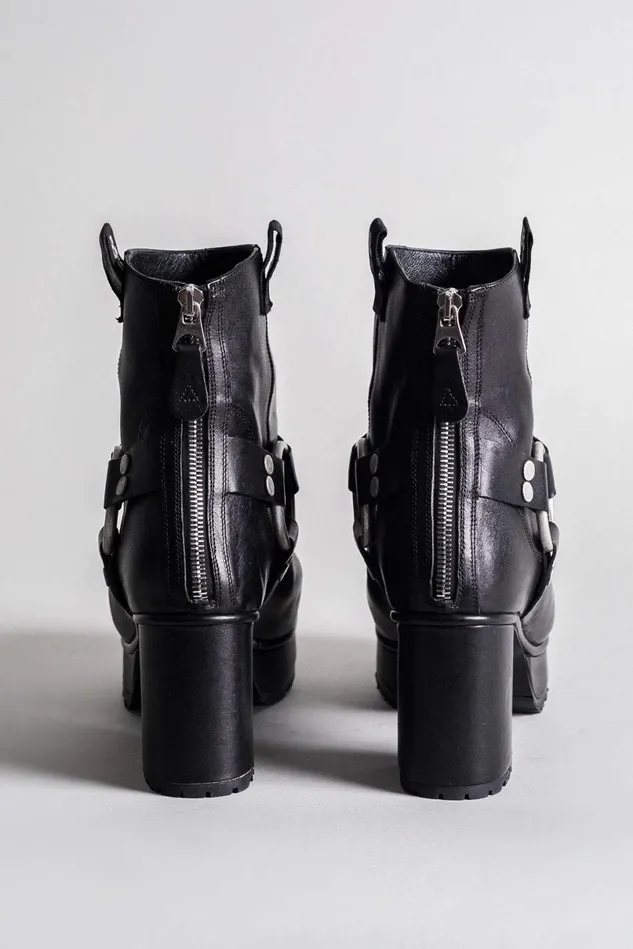 R13 Boots Women Ankle Harness Half Platform Boot R13 Boots Women Ankle Harness Half Platform Boot