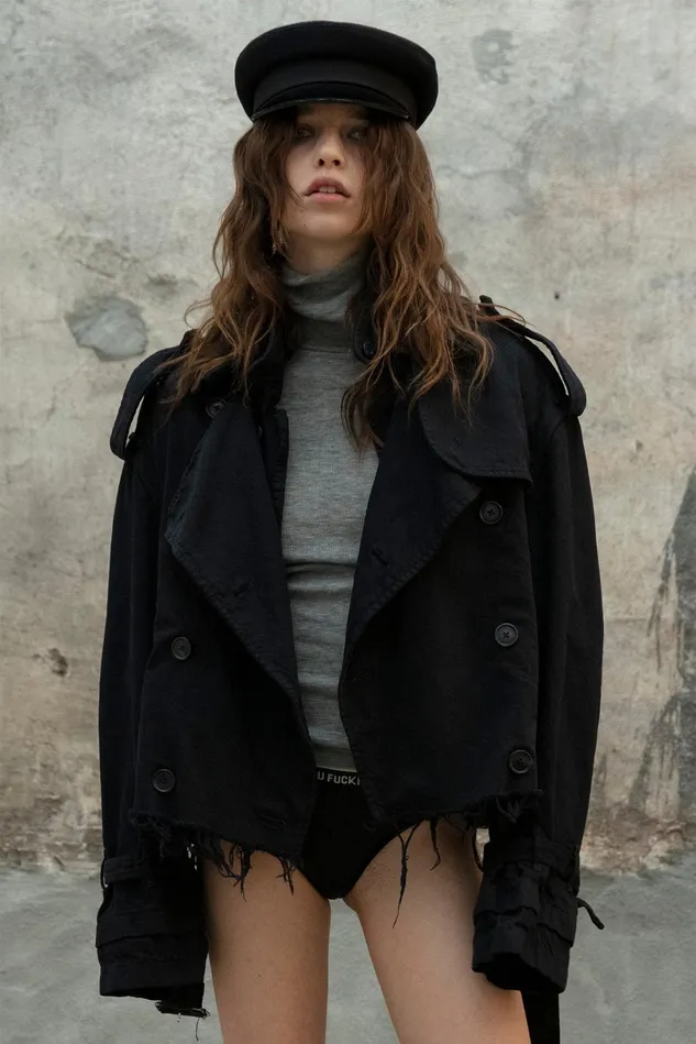 R13 Jackets and Coats Women Cropped Trench