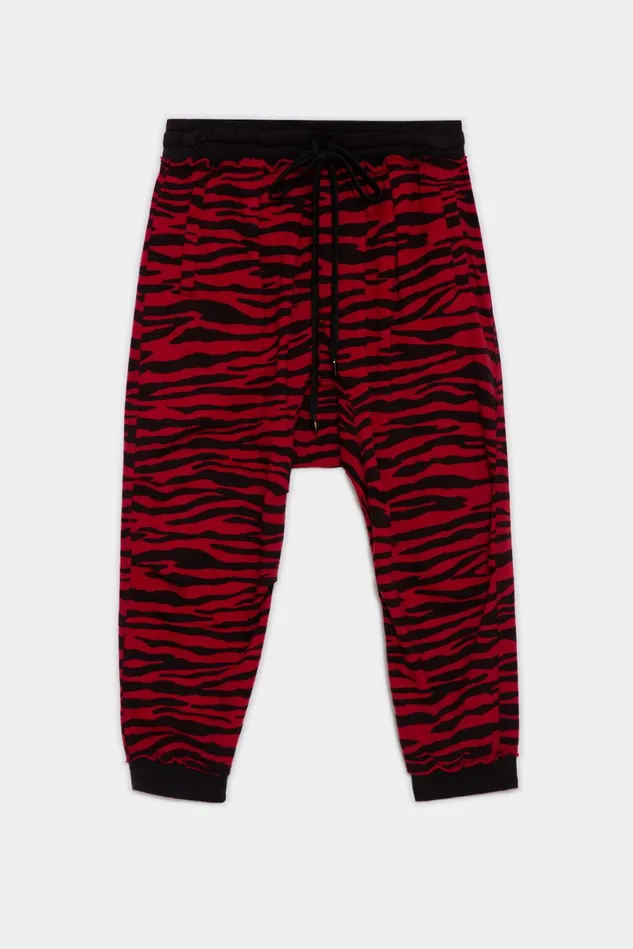 R13 Pants and Skirts Women Harem Sweatpant 8211 Red Zebra