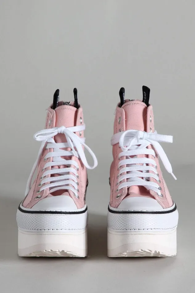 R13 Sneakers Women Courtney Platform High Top Sneaker 8211 Pink