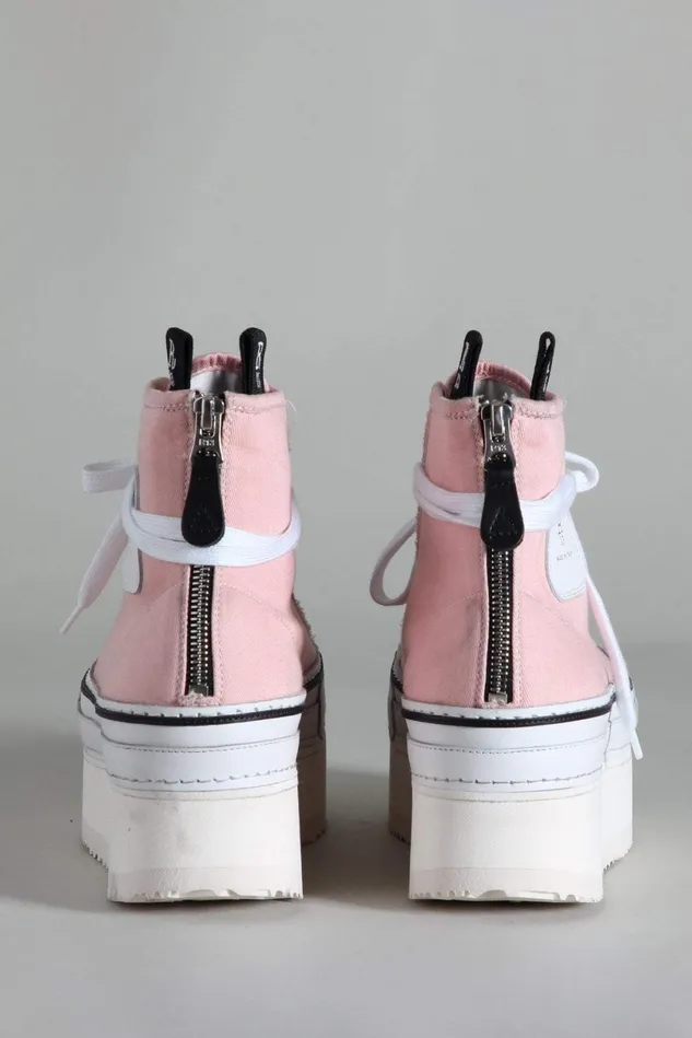 R13 Sneakers Women Courtney Platform High Top Sneaker 8211 Pink