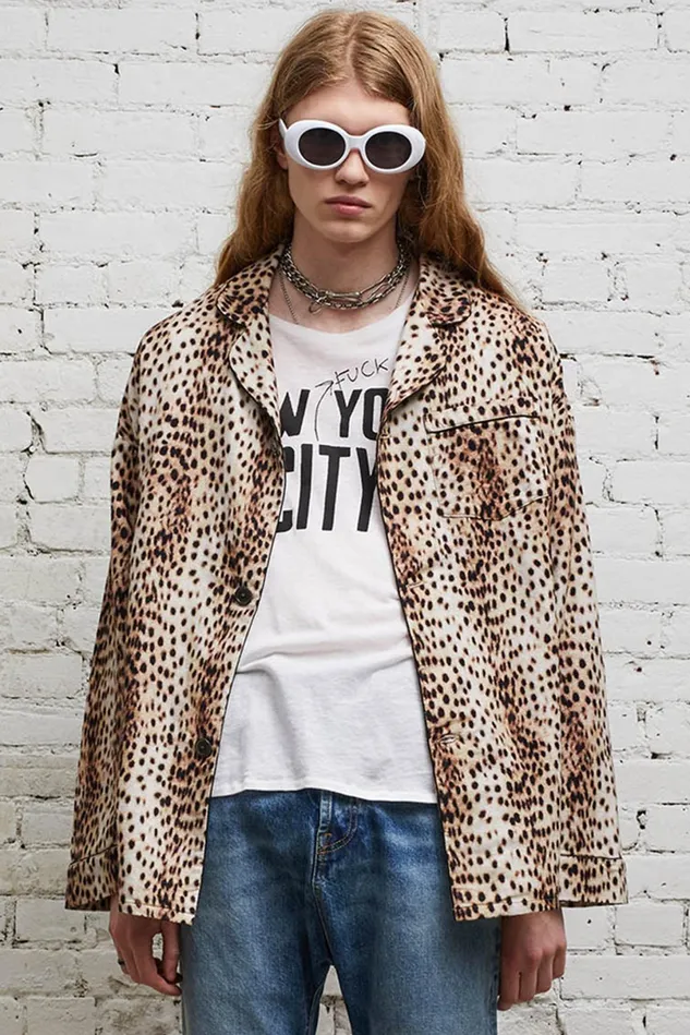 R13 Tops And Knitwear Men Pj Top 8211 Cheetah