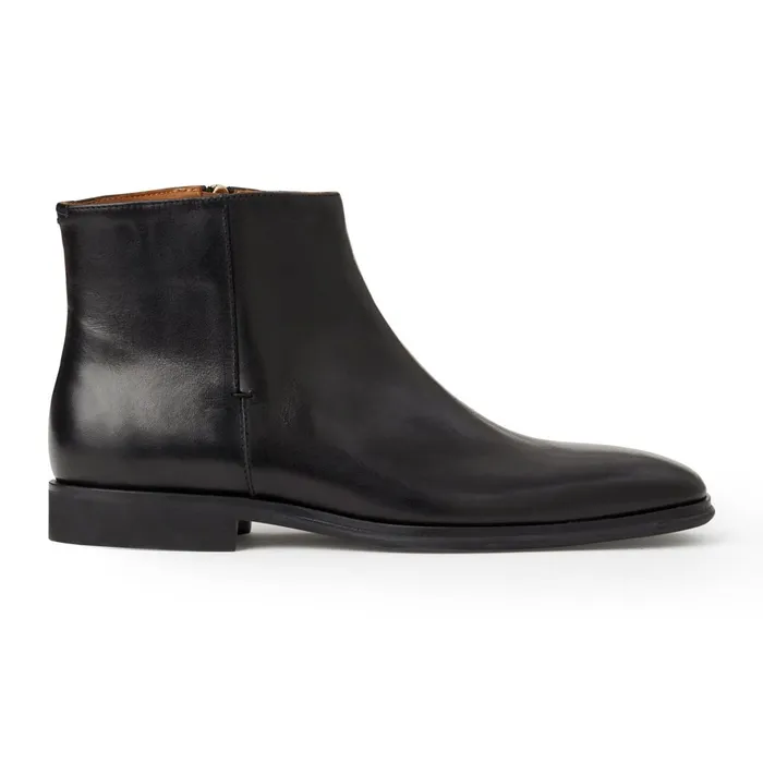 Raging Leather Side Zip BootBlack Men Bruno Magli Boots