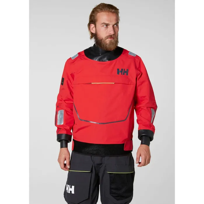 Sailing Jackets Men Helly Hansen AEGIR RACE SMOCK PRO 222 Alert Red