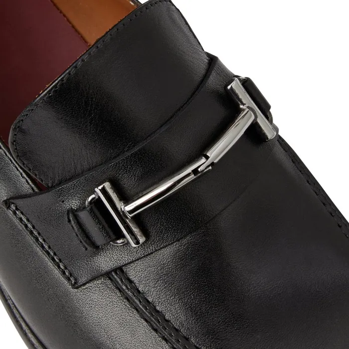 Sante Double Gore Classic Bit Leather LoaferBlack Men Bruno Magli Loafers and Slipons