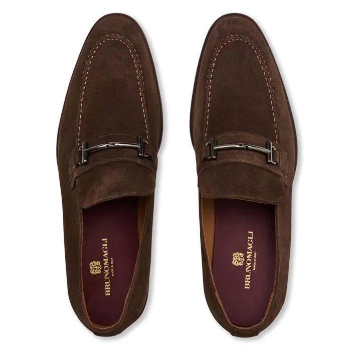 Sante Double Gore Classic Bit LoaferBrown Suede Men Bruno Magli Loafers and Slipons Sante Double Gore Classic Bit LoaferBrown Suede Men Bruno Magli Loafers and Slipons