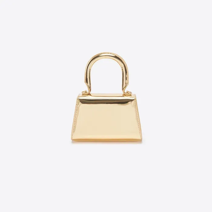 Self Portrait Micro Gold Metallic Micro Bow Bag 8211 Women