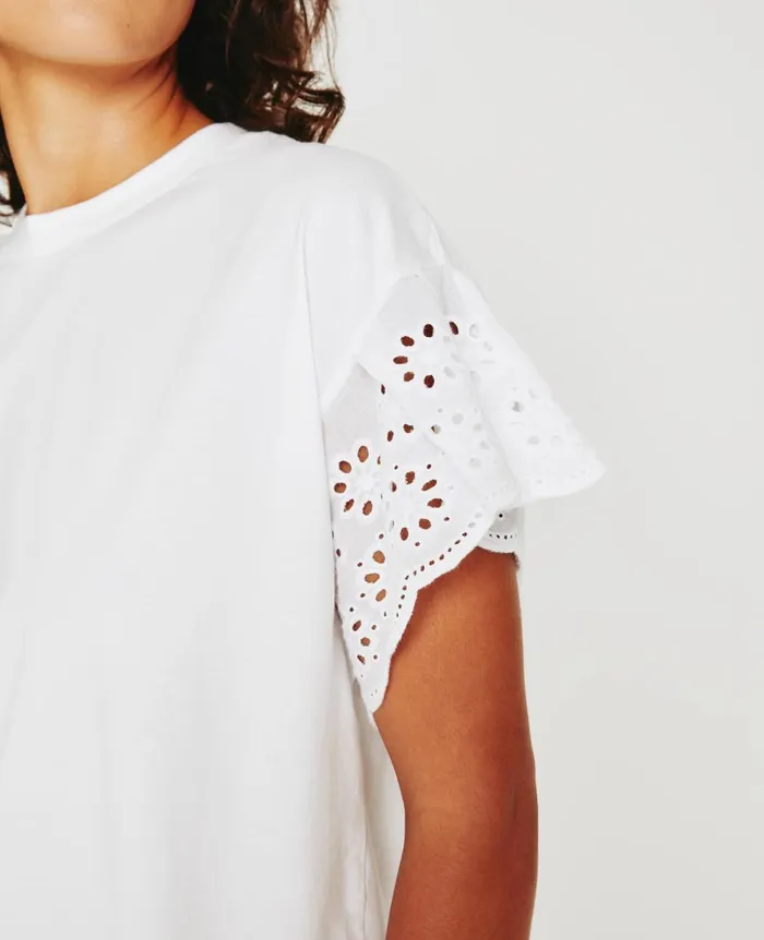 Sena Top Exwhite Women AG Jeans Tops and Shirts Sena Top Exwhite Women AG Jeans Tops and Shirts