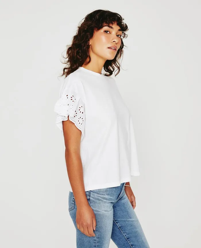 Sena Top Exwhite Women AG Jeans Tops and Shirts Sena Top Exwhite Women AG Jeans Tops and Shirts