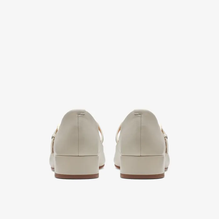 Seren 30 Buckle Ivory Leather Women Clarks Heels and Pumps
