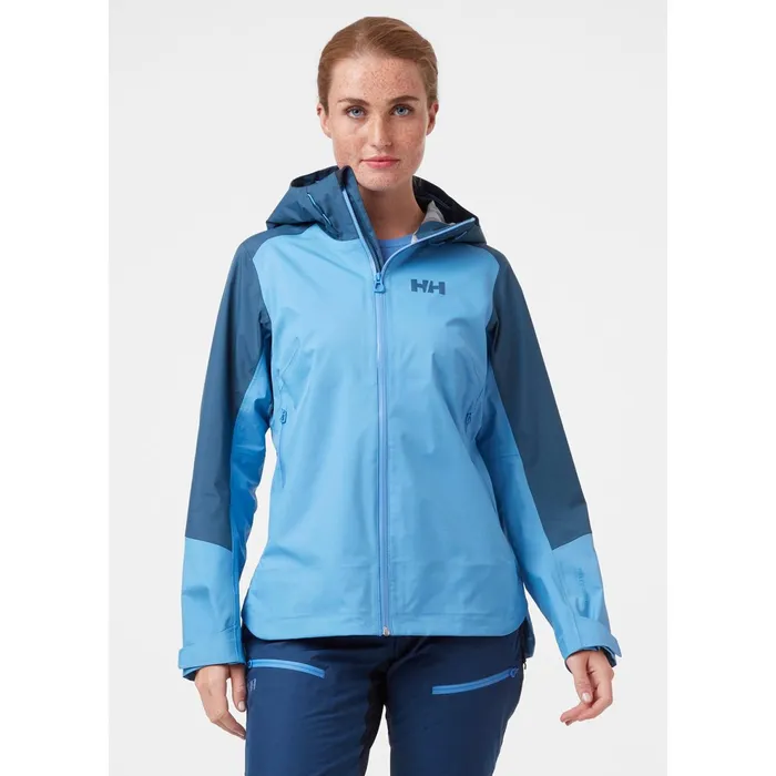 Shell Jackets Women Helly Hansen W VERGLAS 3L SHELL JACKET 619 Skagen Blue