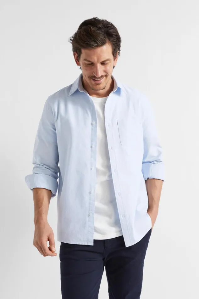 Shirts Man Seed Heritage Oxford Shirt Light Blue