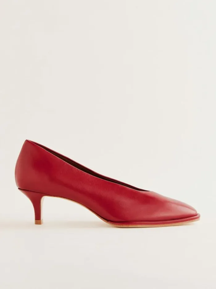Shoes The Reformation Gracelynn Pump Scarlet Leather