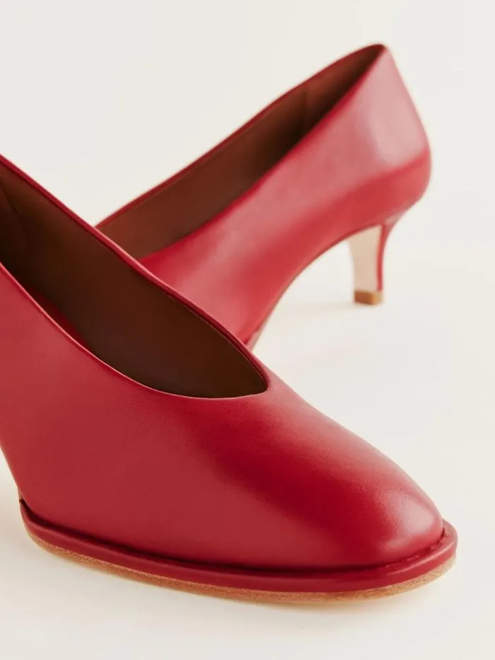 Shoes The Reformation Gracelynn Pump Scarlet Leather