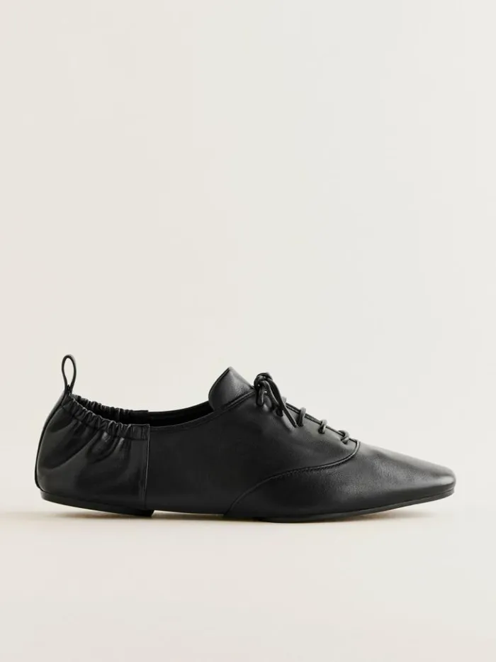 Shoes The Reformation Marie Laceup Oxford Black Leather
