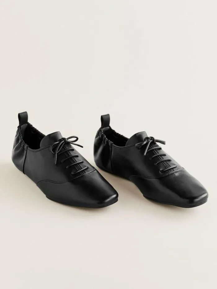 Shoes The Reformation Marie Laceup Oxford Black Leather