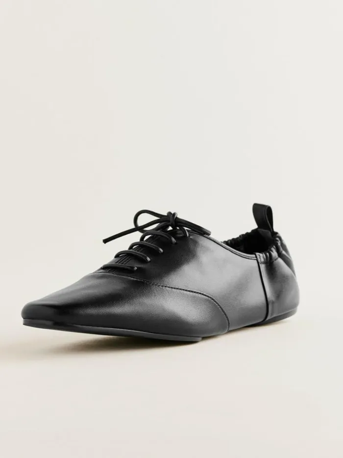 Shoes The Reformation Marie Laceup Oxford Black Leather