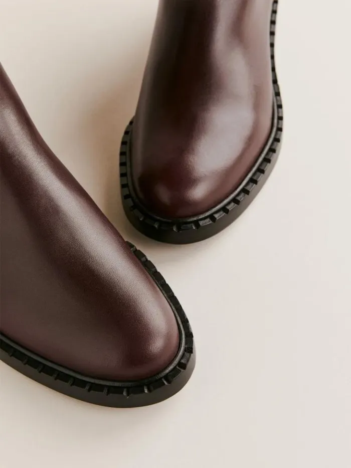 Shoes The Reformation Nancy Knee Boot Espresso Leather
