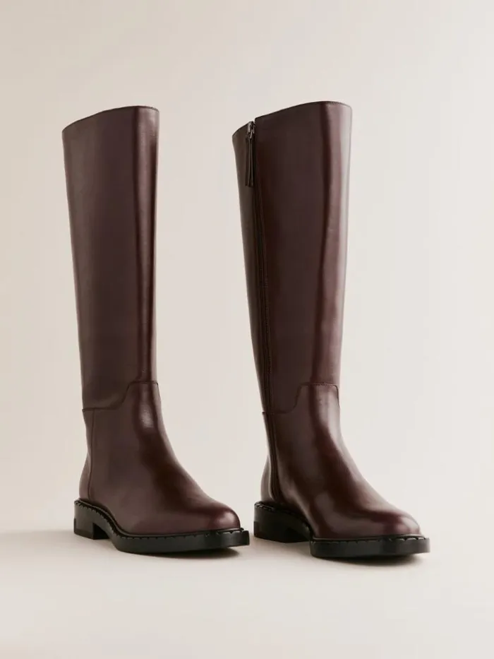 Shoes The Reformation Nancy Knee Boot Espresso Leather