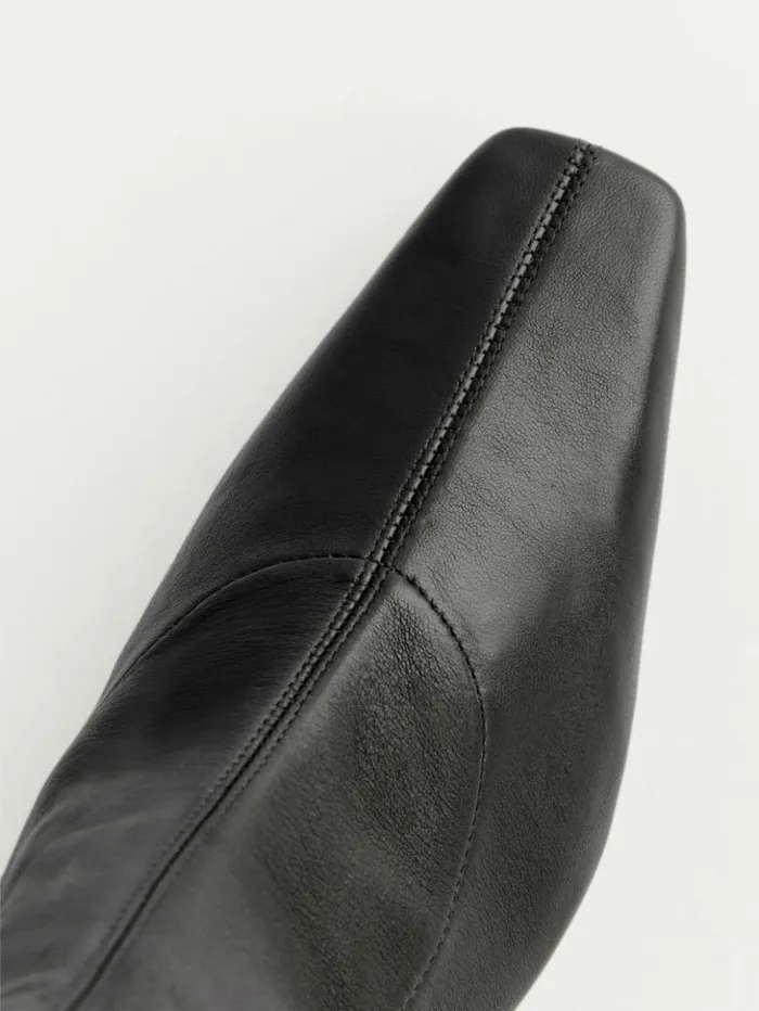 Shoes The Reformation Remington Ankle Boot Black Leather