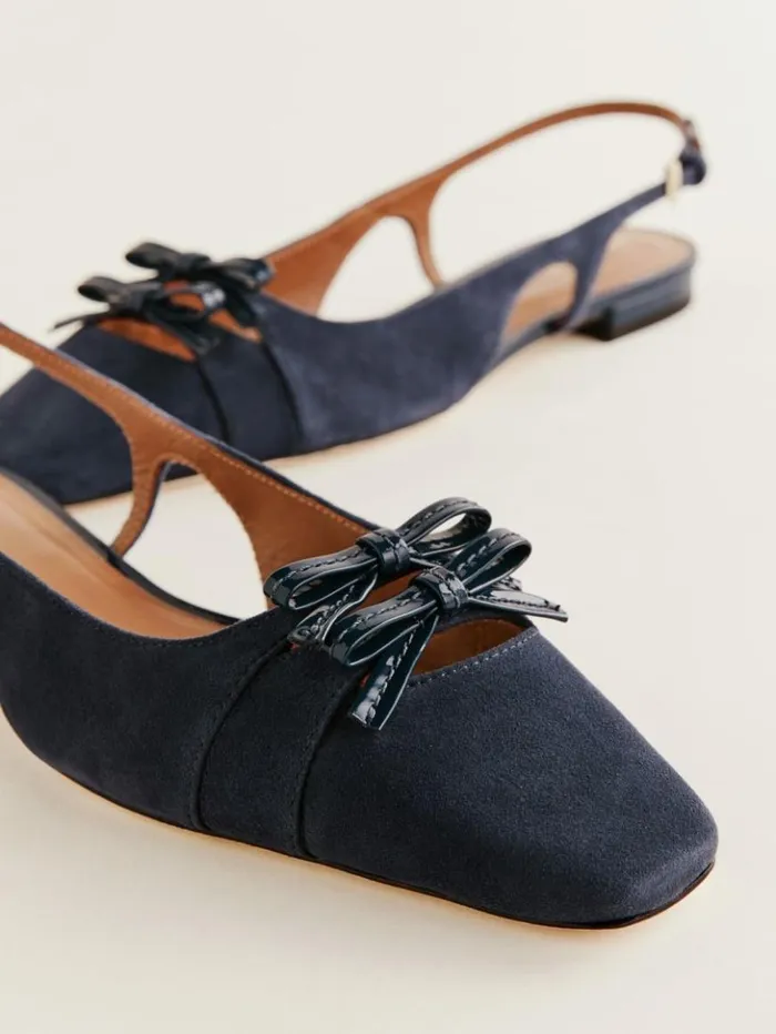 Shoes The Reformation Tammy Slingback Flat After Hours Suede