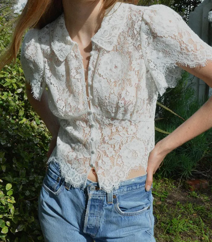 Shop FLEURANCE TOP Salt DEN Tops