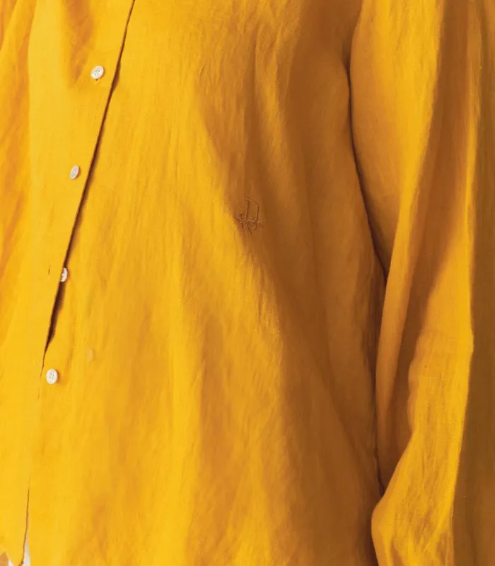 Shop HAVA LINEN TOP Sunflower DEN Tops