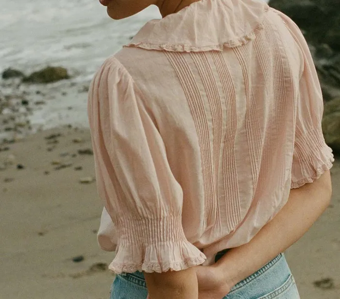 Shop HENRI TOP Blush DEN Tops