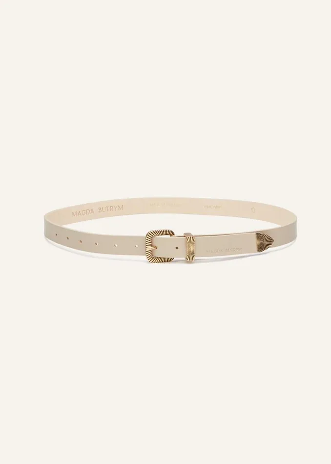 Shop Magda Butrym Accessories Gold Aurora Belt In Cream Shop Magda Butrym Accessories Gold Aurora Belt In Cream