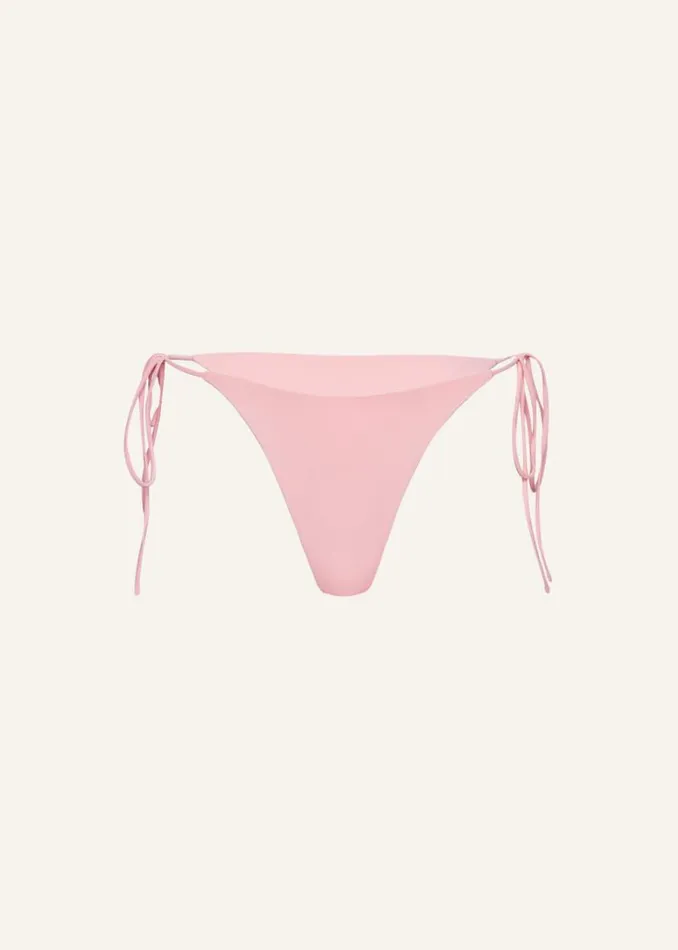 Shop Magda Butrym Beachwear Highwaist String Tie Swim Bottom In Pink